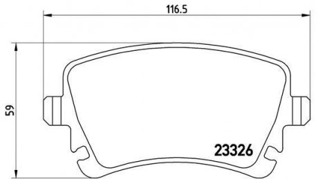 Колодки тормозные дисковые BREMBO P85064