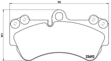 Гальмівні колодки дискові BREMBO P85 069