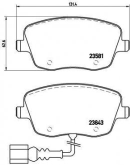 Тормозные колодки дисковые BREMBO P85 077 (фото 1)