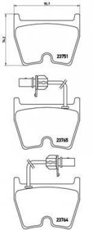 Тормозные колодки дисковые BREMBO P85 078