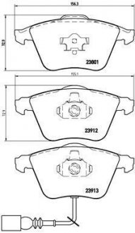 Гальмівні колодки дискові BREMBO P85079