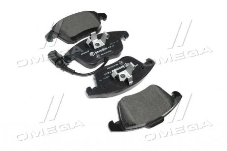 Колодка тормозов. диск. AUDI Q3 (06/11-) передн. (выр-во) BREMBO P 85 112