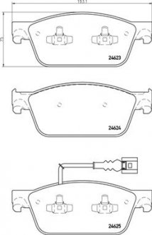 Гальмівні колодки дискові BREMBO P85 141 (фото 1)