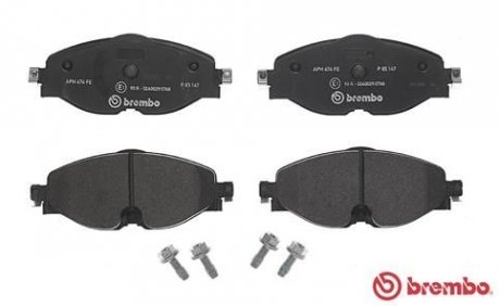 Комплект тормозных колодок из 4 шт. дисков BREMBO P85147 (фото 1)