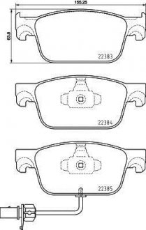 Тормозные колодки дисковые BREMBO P85 153