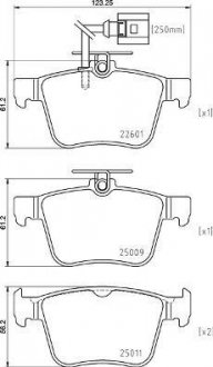 Тормозные колодки дисковые BREMBO P85 162