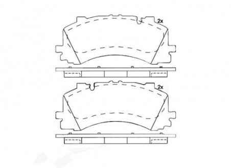 Тормозные колодки дисковые BREMBO P85 170