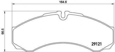 Тормозные колодки дисковые BREMBO PA6 021