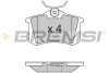 Тормозные колодки зад. Caddy III/IV/Passat/Audi A4/A6 (Lucas) Bremsi BP2807 (фото 1)