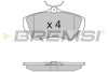 Тормозные колодки зад. Scudo/Expert 07- Bremsi BP3284 (фото 1)