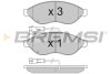 Тормозные колодки перед. Jumper/Ducato/Boxer 06- (1.1-1.5t) Bremsi BP3285 (фото 1)