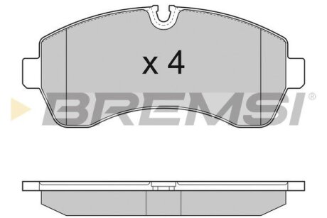 Гальмівні колодки пер. Sprinter/Crafter 06- (спарка) Bremsi BP3290