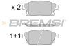Гальмівні колодки перед. Astra J/Zarifa/Chevrolet Cruze 09- Bremsi BP3405 (фото 1)