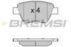 Тормозные колодки зад. Caddy/Jetta 10-/Golf 09-13 Bremsi BP3429 (фото 1)