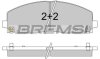 Тормозные колодки перед. Fiat Freemont 11-/Dodge Caravan 08- (183x63.2x19.5) Bremsi BP3543 (фото 1)