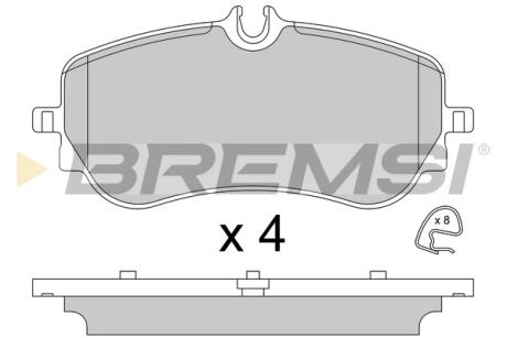 Гальмівні колодки зад. VW Crafter 16-/Amarok 11-/Man TGE 16- Bremsi BP3836