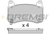 Гальмівні колодки перед. TESLA MODEL 3 17- (BREMBO) Bremsi BP3951 (фото 1)