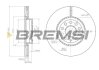 Гальмівний диск перед. Caddy III/IV/Golf/Jetta/Passat/Octavia 05- (312x25) Bremsi CD7305V (фото 1)