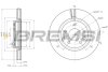 Гальмівний диск пер. Nissan Leaf 10-,Qashqai 13-,X-Trail 14-/Renault Kadjar 15-,Koleos 16- (296*26) Bremsi CD8466V (фото 1)