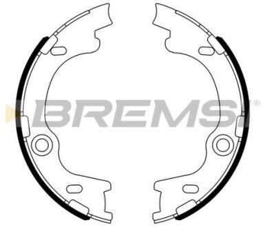 Колодки ручного тормоза Hyundai i30, ix35, Tucson 07- /Kia CEE"D 06- Bremsi GF0804