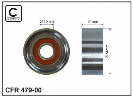 Ролик натяжного механізму CAFFARO 479-00