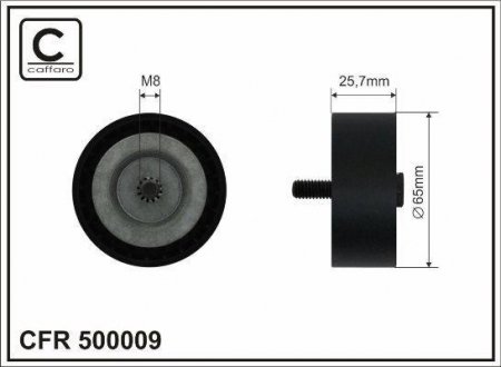 65x17x25,7 Ролик паска приводного MB C/E/M- class 2.0/2.2/2.5 CDI CAFFARO 500009