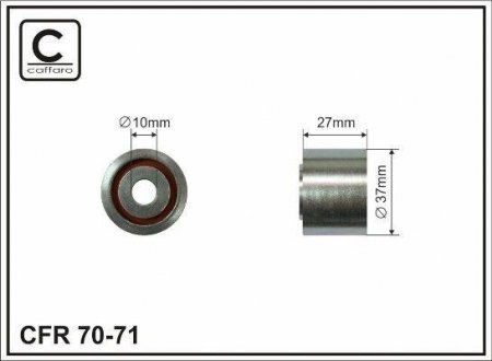 37x10x27 Ролик паска приводного Citroen Berlingo,Jumpy, Fiat Scudo, Peugeot Partner CAFFARO 70-71