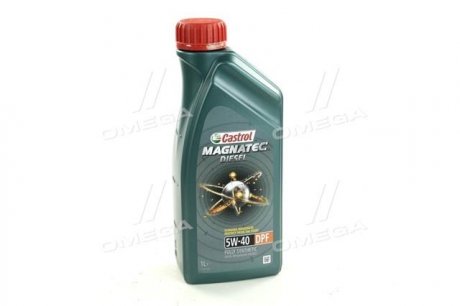 Масло ДВС 5W-40 MAGNATEC DIESEL DPF API SN/CF, ACEA C3, GM dexos2, 1л, с CASTROL 1502B8