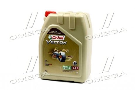 Масло ДВС 10W-40 VECTON API CI-4, ACEA E4/E7, MAN M 3277, 20л, синт. CASTROL 15BA40