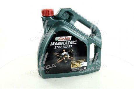 Олива двигуна 4L Magnatec Stop Start 5W30 A5 CASTROL 15CA43