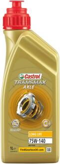 Масло трансмиссии. TRANSMAX AXLE LONG LIFE 75W-140 (Канистра 1л) CASTROL 15DB84