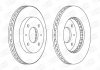 Диск тормозной передний (кратно 2шт.) Volvo S40, V40/Mitsubishi Carisma, Galant, Lancer (98-) CHAMPION 561926CH (фото 1)