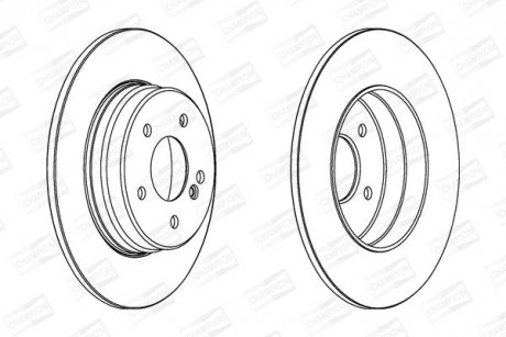DB Диск тормозной задн.W203/210 96- CHAMPION 562014CH