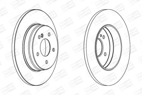 Тормозной диск CHAMPION 562051CH