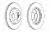 Гальмівний диск передній BMW 3-Series, Z3, Z4 CHAMPION 562090CH (фото 2)
