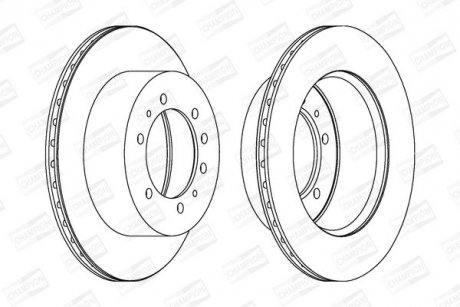 Гальмівний диск CHAMPION 562223CH1