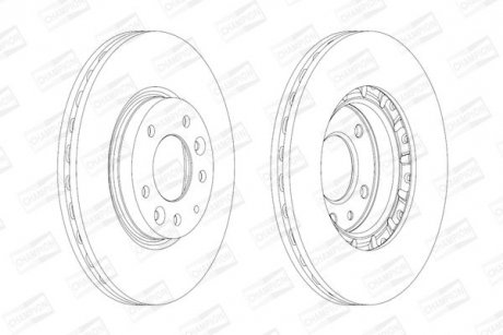 MAZDA Диск тормозной передн.Mazda 6 07- CHAMPION 562633CH