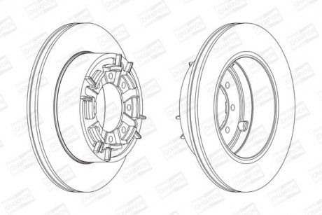 Тормозной диск задний IVECO DAILY CHAMPION 567128CH1