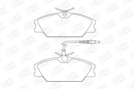 Гальмівні колодки передні Renault Espace, Laguna, Megane, Scenic/ Peugeot 205, 309 / Daewoo CHAMPION 571476CH