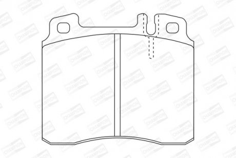 Тормозные колодки передние Mercedes S-Class (W140, C140) (1991->) CHAMPION 571477CH