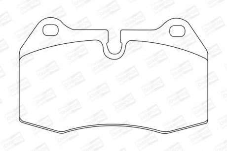 Колодки тормозные дисковые передние/задние BMW 725, 728i, 730i, 735i, 850i FIAT Coupe CHAMPION 571852CH (фото 1)