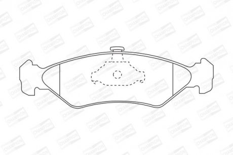 Гальмівні колодки передні Mazda 121 / Ford Fiesta, KA CHAMPION 571913CH