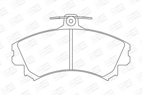 Гальмівні колодки передні Mitsubishi Carisma, Colt, Space Star / Volvo S40, V40 / Smart Forfour CHAMPION 571940CH