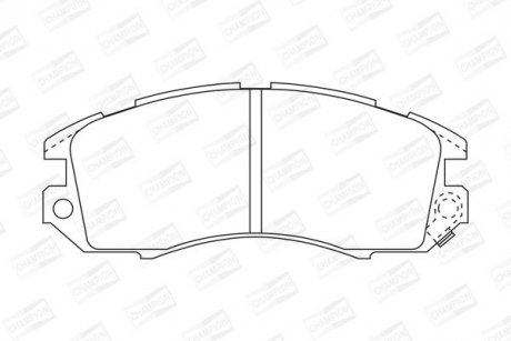 SUBARU Тормозные колодки передн.Subaru Impreza,Legacy 89-00 CHAMPION 572275CH