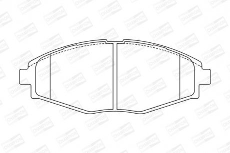 Гальмівні колодки передні Chery QQ3/ Chevrolet Matiz/ Daewoo Lanos Matiz/ ZAZ Sens CHAMPION 572402CH