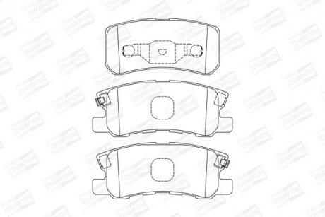 Колодки тормозные дисковые задние CHRYSLER SEBRING Convertible (JS) CHAMPION 572498CH