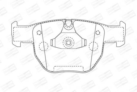 LANDROVER Тормозные колодки передн. Range Rover III 02- CHAMPION 572507CH