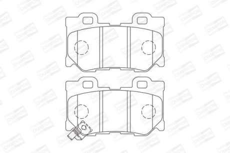 Колодки гальмівні дискові задні INFINITI FX CHAMPION 572659CH