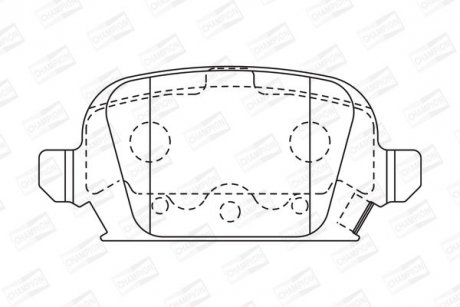 OPEL Тормозные колодки задние Corsa C 01- CHAMPION 573009CH