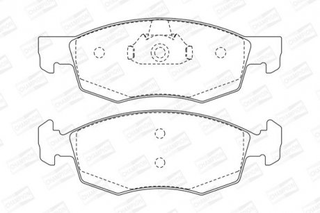 Колодки гальмівні дискові CHAMPION 573130CH